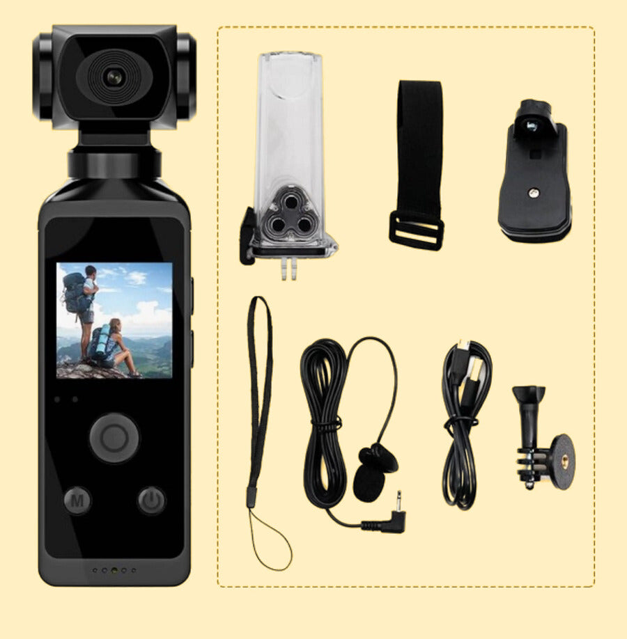 📸 CÁMARA DE ACCIÓN PORTÁTIL 4K – CAPTURA CADA AVENTURA COMO SE MERECE