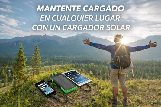 ¿Te imaginas quedarte sin batería en un viaje o corte de luz? 😰 Con nuestro Panel Solar Portátil, carga tu celular usando solo el sol.